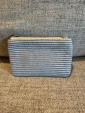 Brandy Melville Striped Blue/white Coin Pouch accessory pouch used